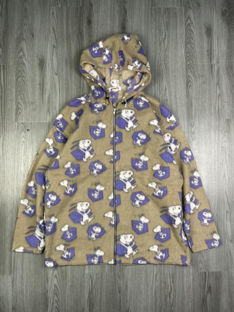 Other Designers Vintage - 90s Snoopy Peanuts Syndicate Full print fleece hoodies