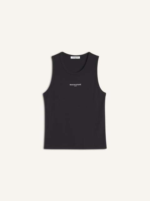 Maison Kitsuné MAISON KITSUNE PARIS RIBBED TANK TOP