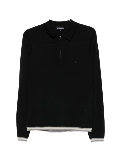 EMPORIO ARMANI Wool polo shirt