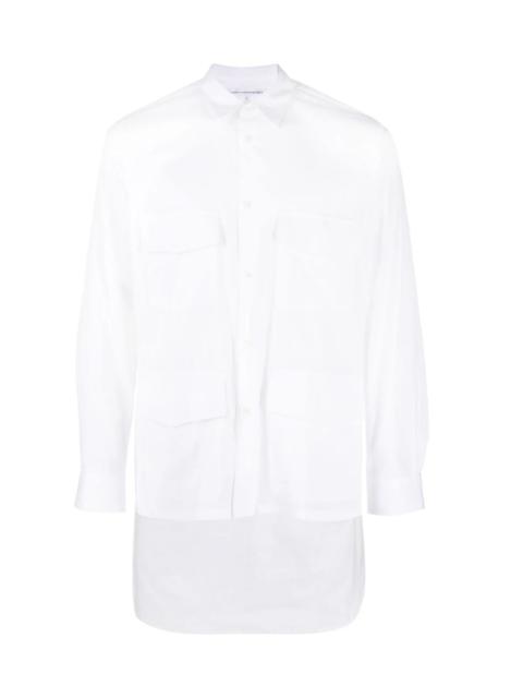 Comme des Garçons SHIRT ASYMMETRIC-HEM COTTON SHIRT