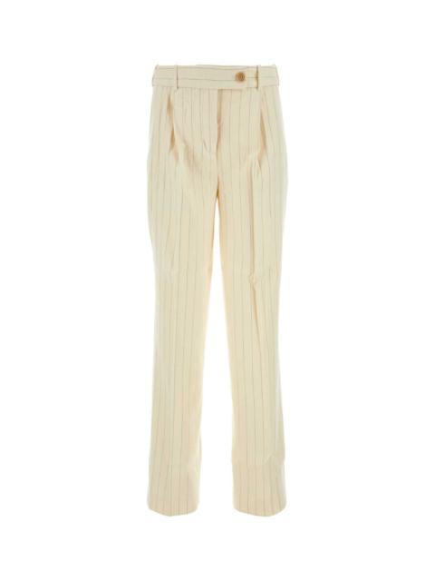 Zimmermann Women Embroidered Wool Blend Luminosity Wide-Leg Pant