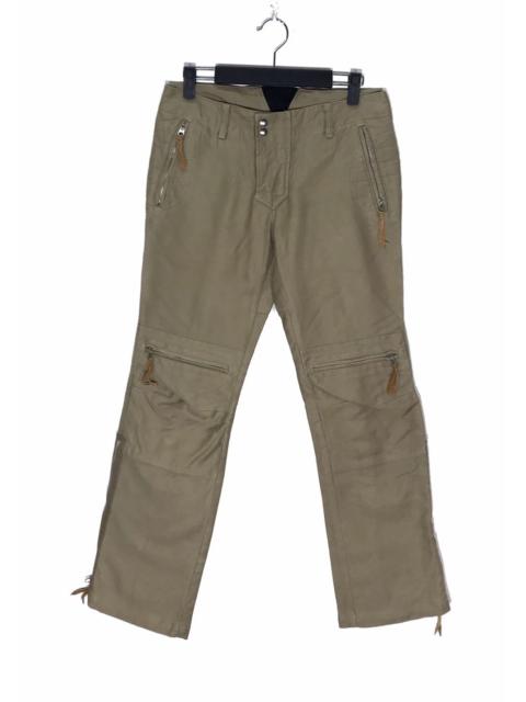 Other Designers Designer - Mix Fritz Zipper Bikers Trousers Made In Japan