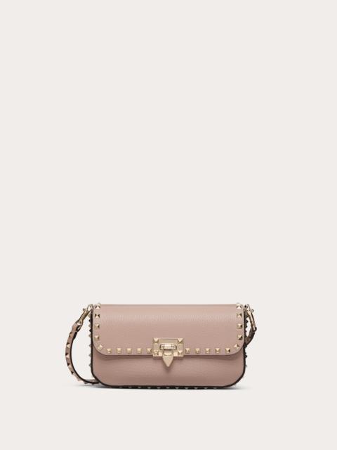 Valentino VALENTINO GARAVANI ROCKSTUD GRAINY CALFSKIN SHOULDER BAG