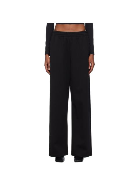 Black Paneled Track Pants