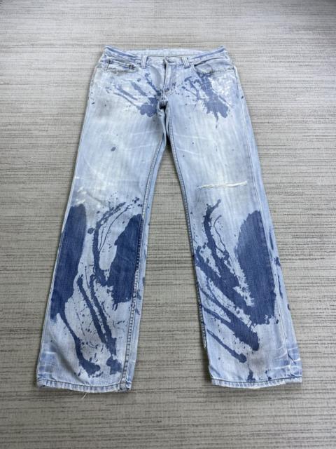 Other Designers Vintage Takeo Kikuchi Bleach Splatter Paint Denim Pants