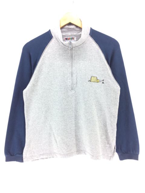 Other Designers Peanuts - Peanuts Snoopy Half Zipper Sweatshirt