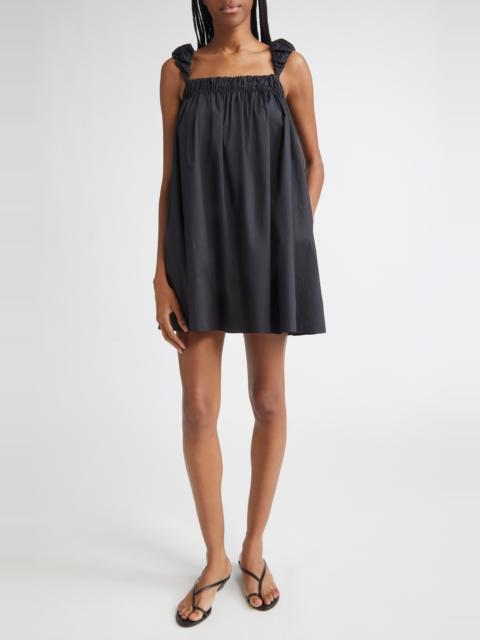 STAUD STAUD Beau Babydoll Minidress in Black at Nordstrom