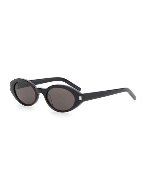 SAINT LAURENT Saint Laurent Women 'Sl 567' Black Sunglasses With Logo Temples In Acetate Woman