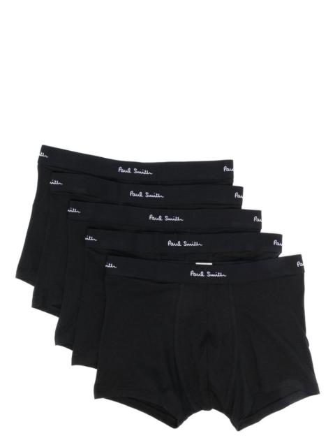 Paul Smith Paul Smith Men Logo Cotton Trunks - 5Pack