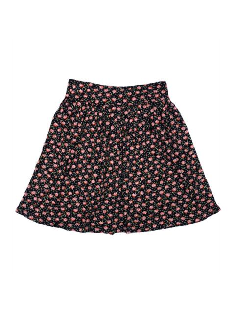 Other Designers Agnes b. Flowers Wrapped Mini Skirt
