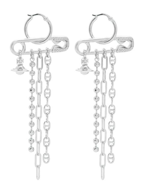 Vivienne Westwood Vivienne Westwood Ginetta Safety-pin Drop Earrings