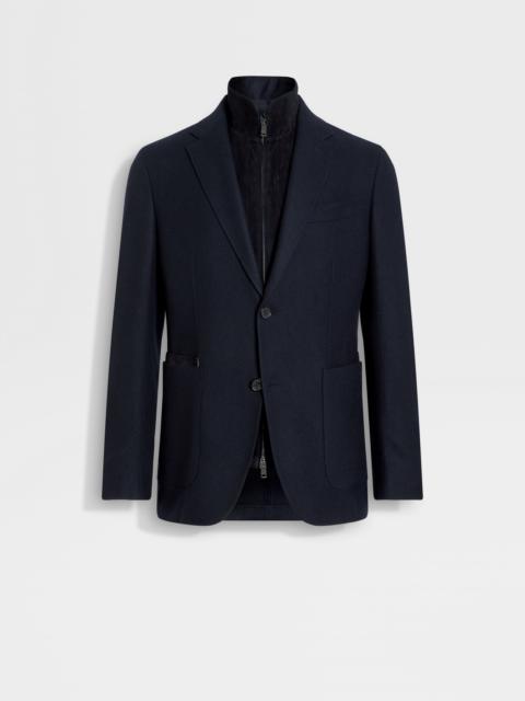 ZEGNA NAVY BLUE TROFEO™ CASHMERE JACKET