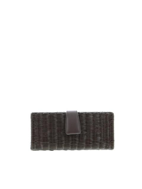 Other Designers Carla Saint Barth – Vimini Long Clutch – Cioccolato