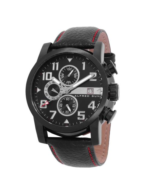 Other Designers Alfred Sung Velox Chronograph Quartz Black Dial Men's Watch AS1601BL-1A
