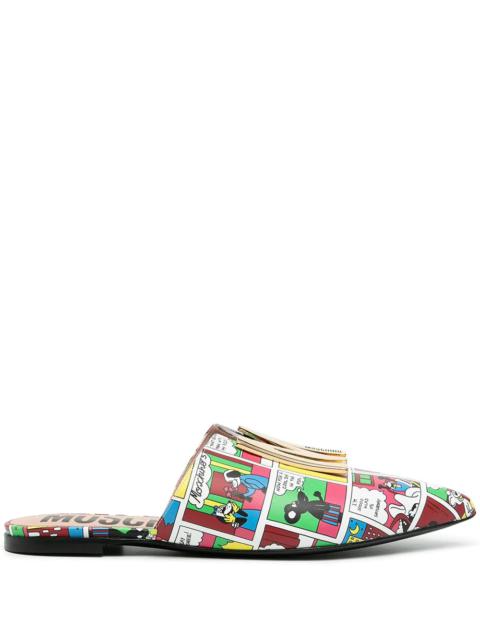 Moschino comics-print flat slippers