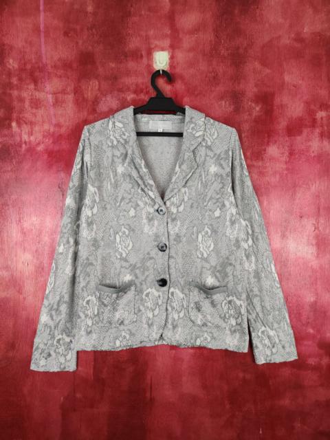 Other Designers Cardigan - Grand Gris-Flowers Gray Knitwear Cardigan