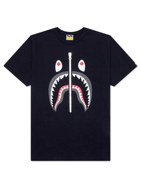 A BATHING APE® SHARK TEE - NAVY