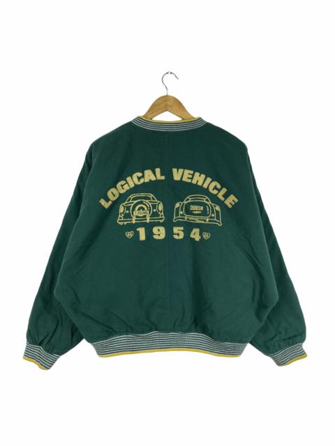 Other Designers Vintage - VINTAGE LOGICAL VEHICLE 1954 CAR WOOL VARSITY BOMBER JACKET
