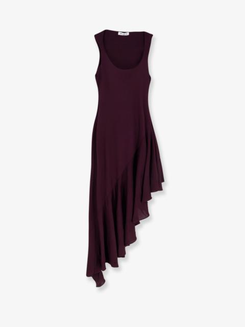 Alaïa Alaia Long Asymmetrical Viscose Dress