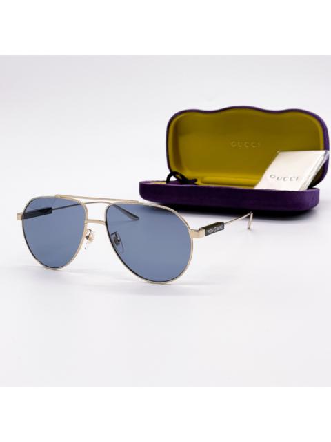 GUCCI NEW GUCCI GG1311S 003 UNISEX METAL AVIATOR SUNGLASSES