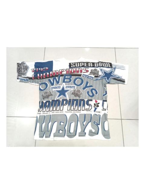 Other Designers Vintage 90s NFL Dallas Cowboys Full Print T-Shirt