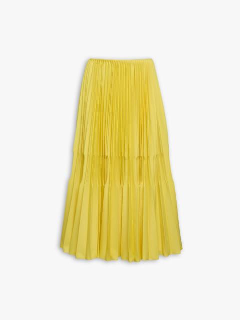 Alaïa WOOL GABARDINE PLEATED SKIRT