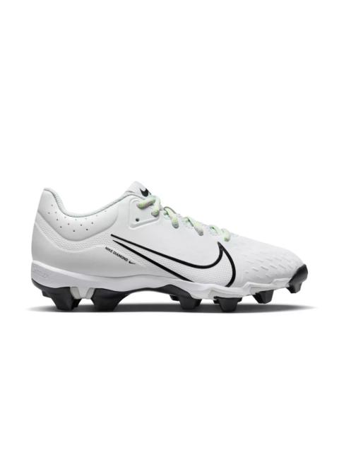 Nike Hyperdiamond 4 Keystone "White/Black/Photon Dust/Volt" Women's Softball Cleat
