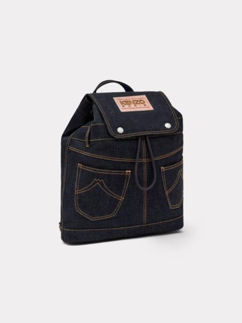 KENZO 'KENZO Five Pockets' backpack in denim-like twill