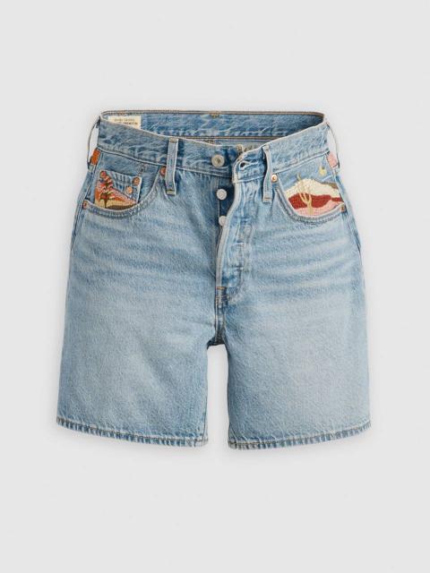 Levi's 501® ORIGINAL FIT HIGH RISE MID-THIGH LIGHTWEIGHT WOMEN'S SHORTS