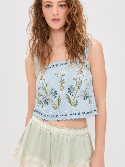 Sea Audra Embroidery Tank Top