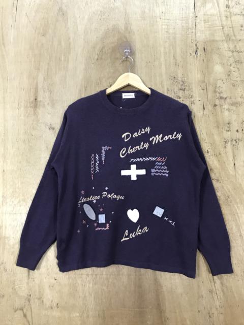 Other Designers Japanese Brand - Dionnue Patched Sweatshirt Vintage