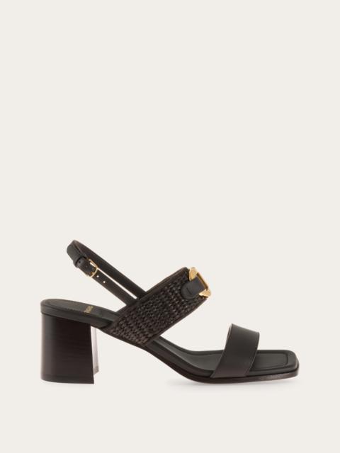 Gancini buckle sandal