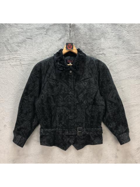 Other Designers Japanese Brand - MISS X FUR NECK FULLPRINT OVERPRINT JACKET #6723-82