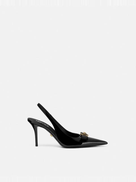 VERSACE Gianni Ribbon Slingback Pumps 85 mm