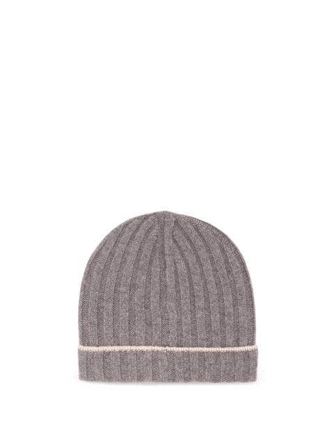 Brunello Cucinelli Brunello Cucinelli Men Cashmere Rib Knit Beanie