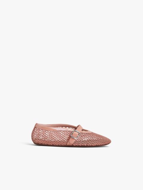 Alaïa BALLET FLATS IN FISHNET