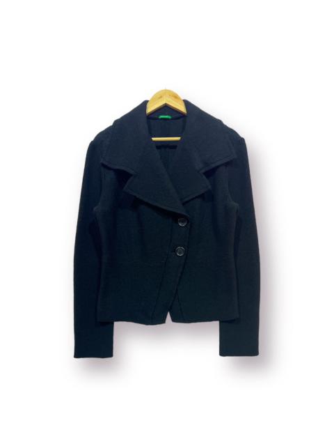 Other Designers United Colors Of Benetton - 🔥 UNITED COLORS BENETTON WATERFALL COLLAR CROPED COAT - L