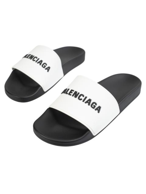 BALENCIAGA LOGO POOL SLIDES