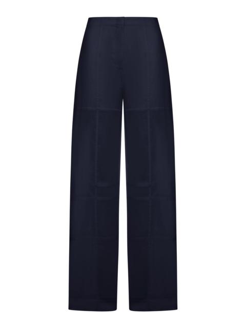 Jil Sander COTTON PALAZZO TROUSERS