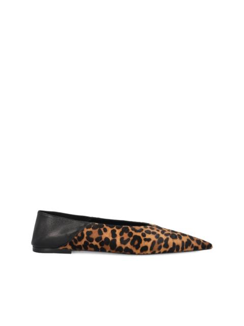 leather ballet flats