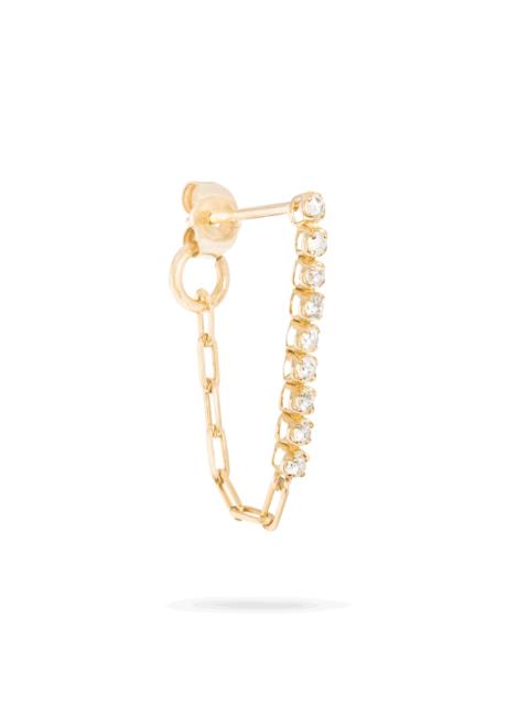 STONE AND STRAND Drop Shot Front to Back Diamond Earring