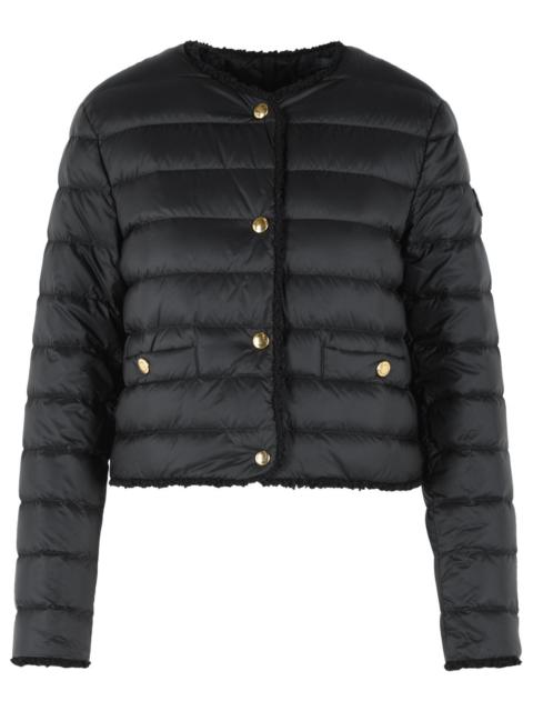Moncler Moncler 'Fleurs' Short Down Jacket With Black Polyamide Bouclé Trim Women