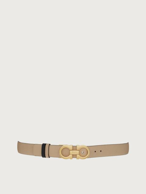 FERRAGAMO Reversible and adjustable Gancini belt