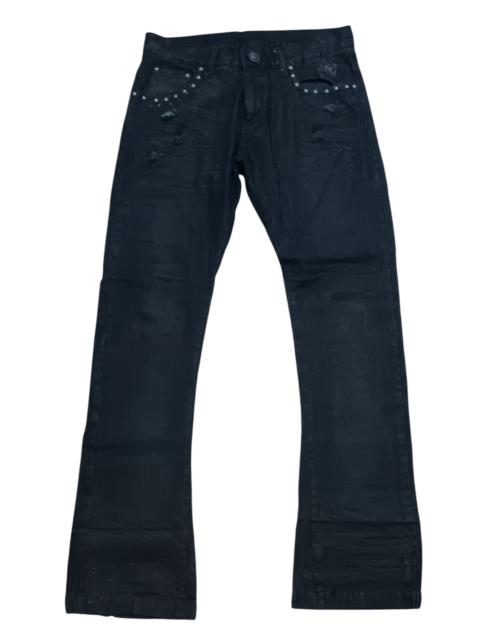 Other Designers If Six Was Nine - BERNINGS SHO STUDDED DISTRESS DESIGN FLARED DENIM