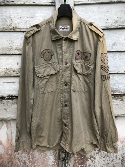 Other Designers Vintage - Distressed OG Military Shirt H.G Force 666 Divisions