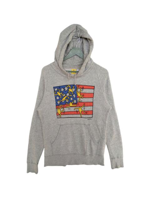 Other Designers Keith Haring American Flag Hoodie