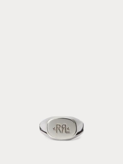 RRL by Ralph Lauren Handmade Sterling Silver Signet Ring