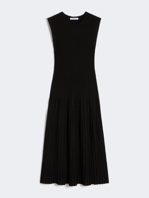 Max Mara Viscose crêpe yarn dress - BLACK