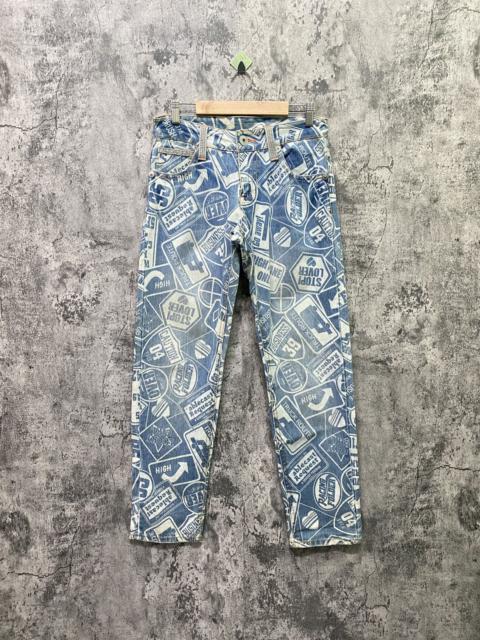 Other Designers Vintage - Japanese Full Print Faded SURF GIRLS Hysteric Style Denim