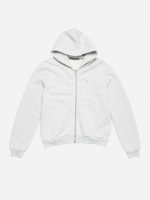 Acne Studios Hooded zipper sweater - Pale Grey Melange